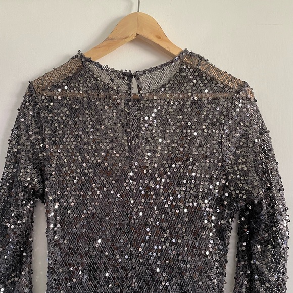 Sequined Net Dress - Picture 6 of 8